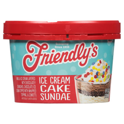 Friendly's Ice Cream Cake Sundae 6 fl oz, 6 Fluid ounce