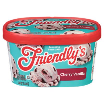 Friendly's Premium Cherry Vanilla Ice Cream 1.5 qt