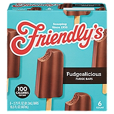 Friendly's Fudgealicious, Fudge Bar, 6 Each