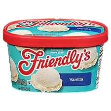 Friendly's Vanilla, Premium Ice Cream, 48 Ounce