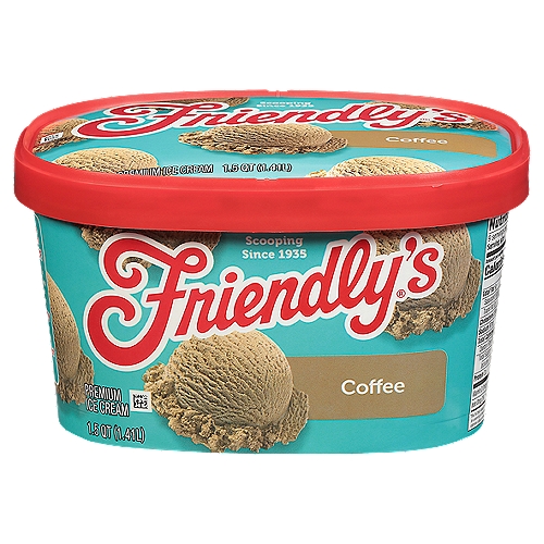Friendly's Coffee Premium Ice Cream, 1.5 qt