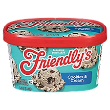 Friendly's Premium Cookies 'n Cream Ice Cream, 48 Ounce