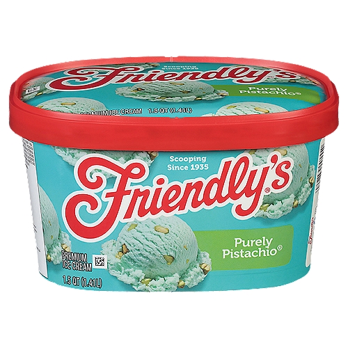 Friendly's Purely Pistachio Premium Ice Cream, 1.5 qt