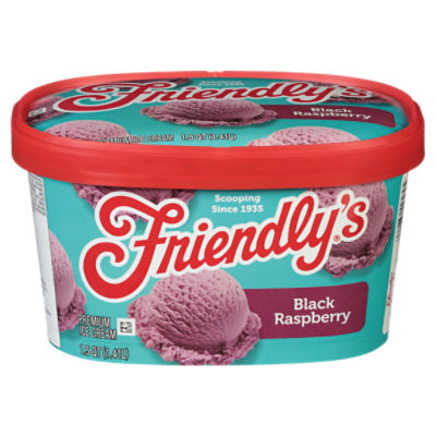 Friendly's Premium Black Raspberry Ice Cream 1.5 qt