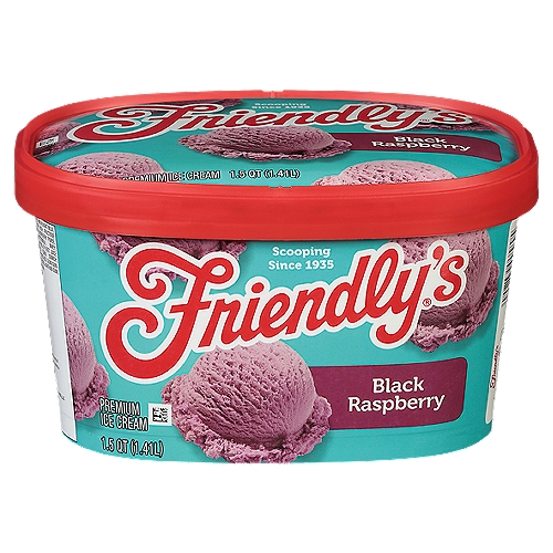 Friendly's Black Raspberry Premium Ice Cream, 1.5 qt
