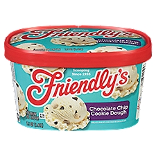 Friendly's Chocolate Chip Cookie Dough, Premium Ice Cream, 48 Ounce