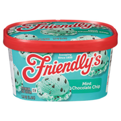 Friendly's Premium Mint Chocolate Chip Ice Cream 1.5 qt