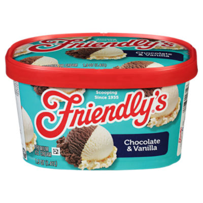 Friendly's Premium Chocolate & Vanilla Ice Cream 1.5 qt