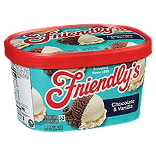 Friendly's Premium Chocolate 'n Vanilla Ice Cream, 48 Ounce