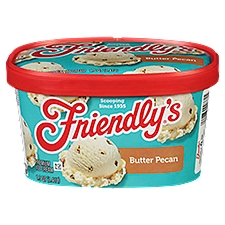 Friendly's Butter Pecan, Premium Ice Cream, 48 Ounce