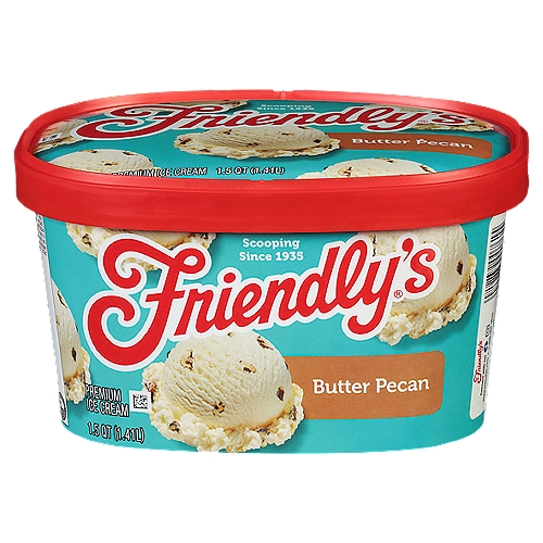 Friendly's Butter Pecan Premium Ice Cream, 1.5 qt