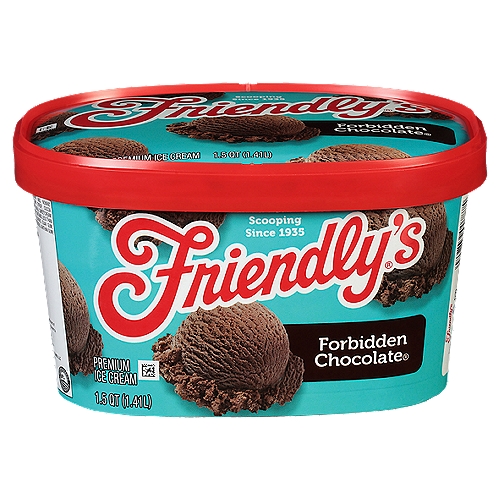  Friendly's Forbidden Chocolate Premium Ice Cream, 1.5 qt