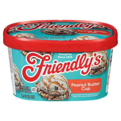 Friendly's Premium Peanut Butter Cup Ice Cream 1.5 qt, 48 Fluid ounce