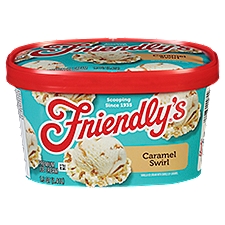 Friendly's Caramel Swirl, Premium Ice Cream, 48 Ounce