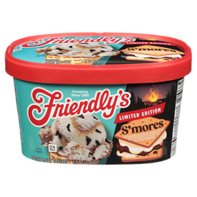 Friendly's S'mores Frozen Dairy Dessert 1.5 qt, 48 Fluid ounce