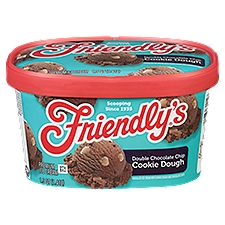 Friendly's Double Chocolate Chip Cookie Dough, Premium Ice Cream, 48 Fluid ounce