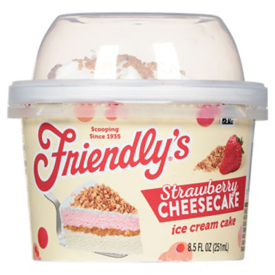 Friendly's Strawberry Cheesecake Ice Cream Cake 8.5 fl oz