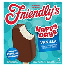 Friendly's Happy Days Vanilla, Ice Cream Bars, 13 Fluid ounce
