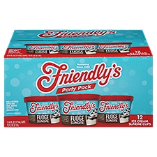 Friendly's Fudge Sundae Ice Cream Sundae Cups Party Pack 12 - 6 fl oz Cups