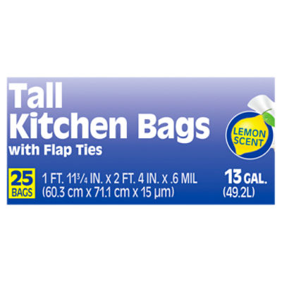 Signature SELECT Tall Kitchen Bags Lemon Scent 13 Gallon - 45 Count -  Jewel-Osco