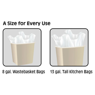 Good Sense 13 Gal. Lemon Scent Tall Kitchen Bags with Flap Ties