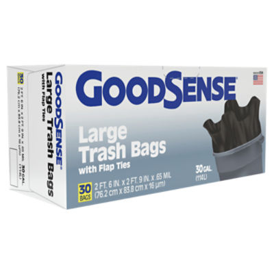 30 Gal Heavy Duty SuperFlex Trash Bags - 25 ct by Essential
