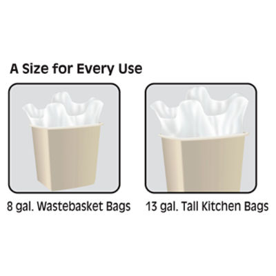 80 Large 30 Gallon Commercial Trash Garbage Can Bags Heavy Duty Yard Kitchen Tie