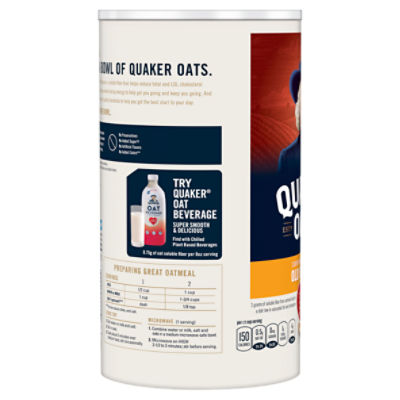 Quaker Oats Old Fashioned 100% Whole Grain Oats, 18 oz