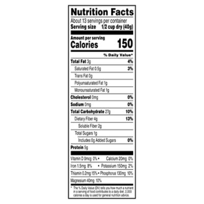 Quaker Oats Old Fashioned Nutritional Information | Besto Blog