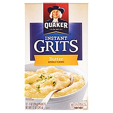 Quaker Butter, Instant Grits, 12 Ounce