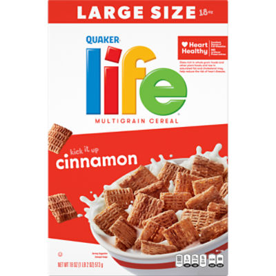 Quaker Life Cinnamon Multigrain Cereal Large Size, 18 oz Fairway