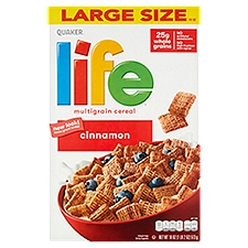 Quaker Life Cinnamon Multigrain Cereal Large Size, 18 oz