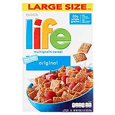 Quaker Life Original Multigrain Cereal Large Size, 18 oz