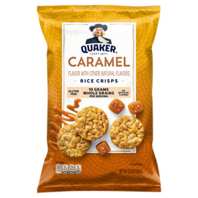 Quaker Caramel Rice Crisps, 3.52 oz, 3.52 Ounce
