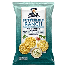 Quaker Rice Crisps, Buttermilk Ranch, 3.03 Ounce