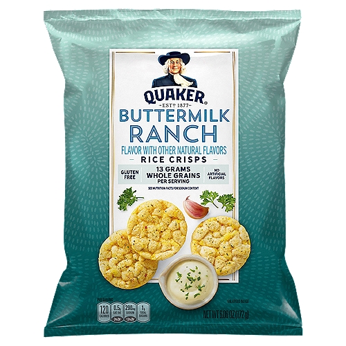 Quaker Buttermilk Ranch Rice Crisps, 6.06 oz