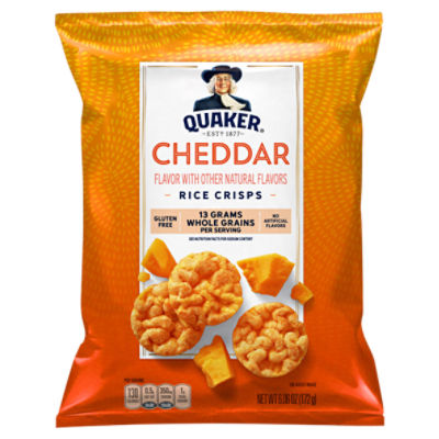 Quaker Cheddar Rice Crisps, 6.06 oz, 6.06 Ounce