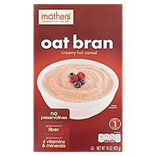 Mother's Oat Bran Creamy Hot Cereal, 16 oz, 16 Ounce