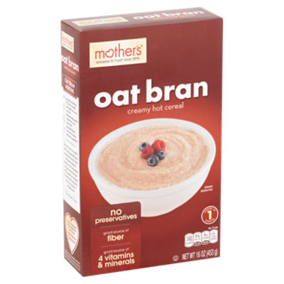 Mother's Oat Bran Creamy, Hot Cereal