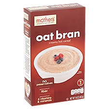 Mother's Oat Bran Creamy Hot Cereal, 16 oz