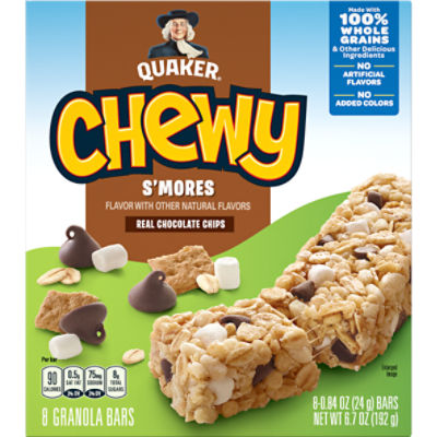 Quaker Chewy Granola Bars S'mores 0.84 Oz, 8 Count, 6.7 Ounce