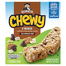 Quaker Chewy S'mores Granola Bars, 0.84 oz, 8 count