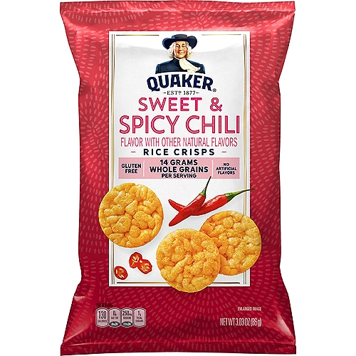 Quaker Rice Crisps, Sweet & Spicy Chili, 3.03 Oz