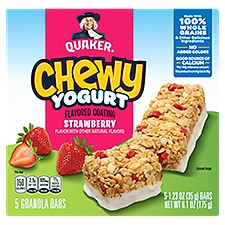 Quaker Chewy Yogurt Granola Bars Strawberry 1.23 Oz 5 Count