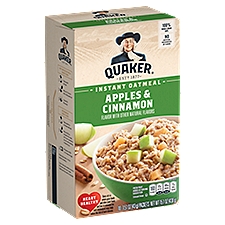 Quaker Instant Oatmeal , Apples & Cinnamon, 15.1 Ounce