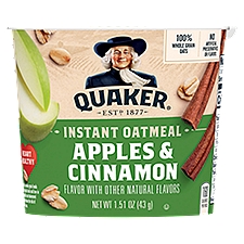 Quaker Instant Oatmeal Apples & Cinnamon Flavor 1.51 Oz