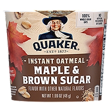 Quaker Maple & Brown Sugar, Instant Oatmeal, 1.69 Ounce