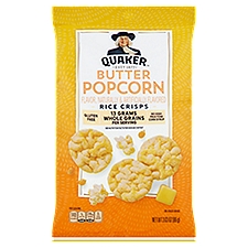 Quaker Butter Popcorn, Rice Crisps, 3.03 Ounce