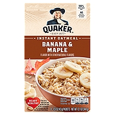 Quaker Instant Oatmeal Banana & Maple 1.51 Oz 8 Count