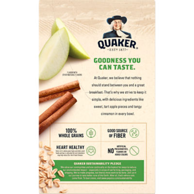 Quaker Cinnamon & Spice Instant Oatmeal, 1.51 oz, 8 count